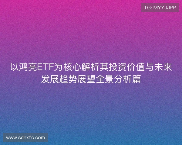 以鸿亮ETF为核心解析其投资价值与未来发展趋势展望全景分析篇 以鸿亮ETF为核心解析其投资价值与未来发展趋势展望全景分析篇